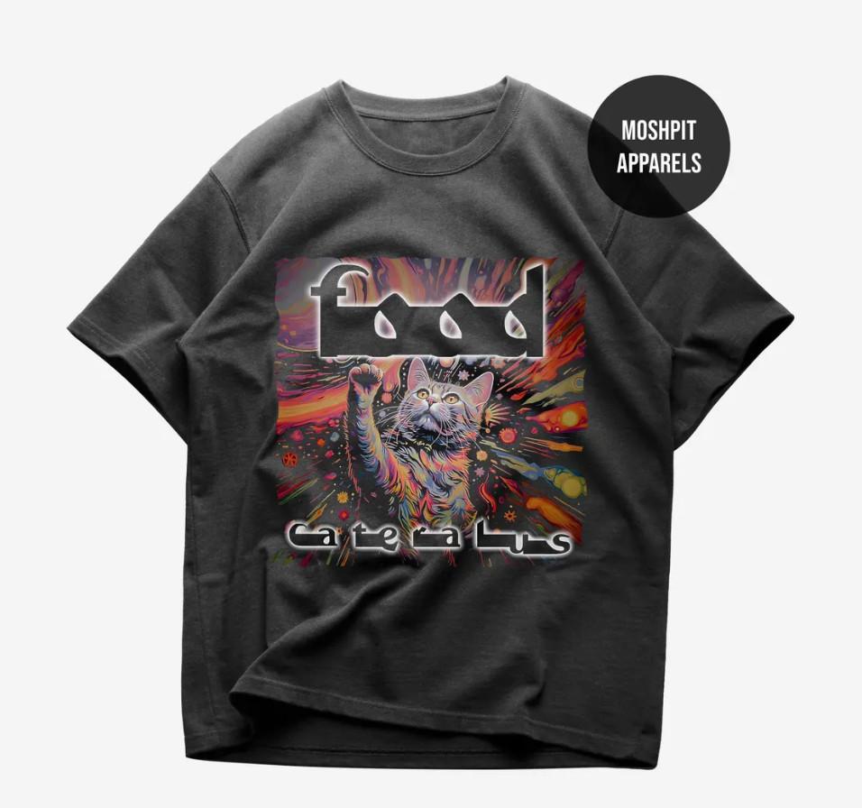 Tool Band Metal Music Shirt - Tool Cat Shirt - Fear Inoculum 10000 Days Album Unisex T-Shirt L