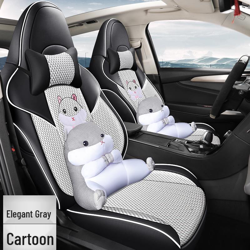 Lynk & Co 06 All-Season Leather & Ice Silk Full Surround Seat Cover for Five-Seater