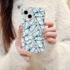Retro Blue Butterfly for iPhone17promax Mobile Phone Case Apple 14 Large Hole 16/13 New 15