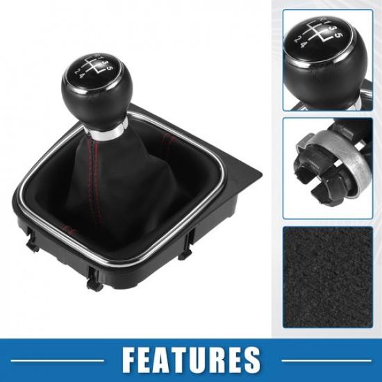 5 Speed Manual Gear Shift Knob W Gaiter Boot ONE  for Volkswagen Golf MK5