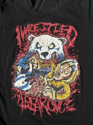 VTG Iwrestledabear<wbr/>once Zespół Album Ciężka Bawełna Czarny S-5XL Koszulka EN821 Koszulka Unisex