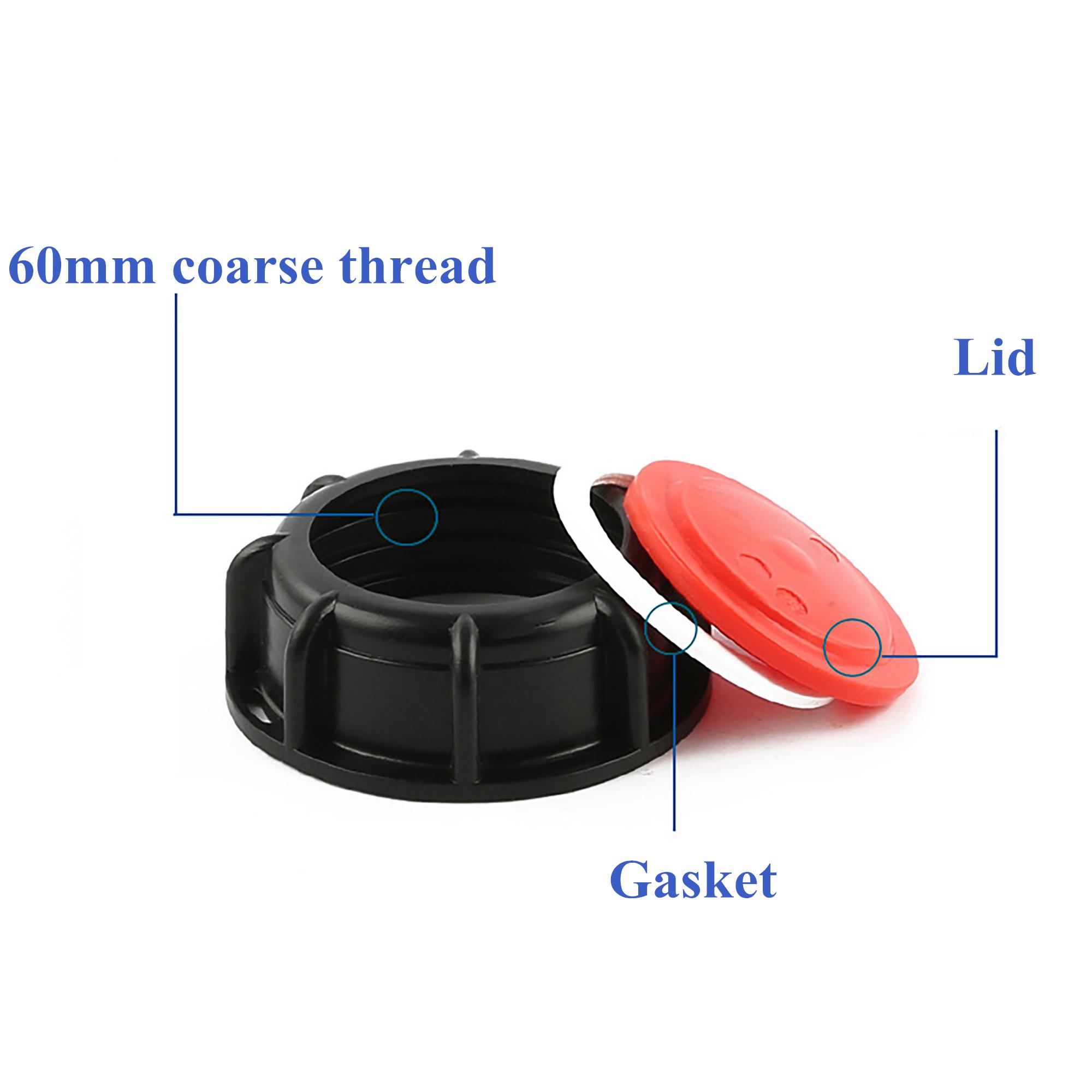 

Крышка бака IBC, крышка тонны ствола, S60, 100 мм, 163 мм, 240 мм, грубая резьба, резервуар для воды, дыхательная крышка с двойным отверстием, 1000 л, пыленепроницаемая крышка бака