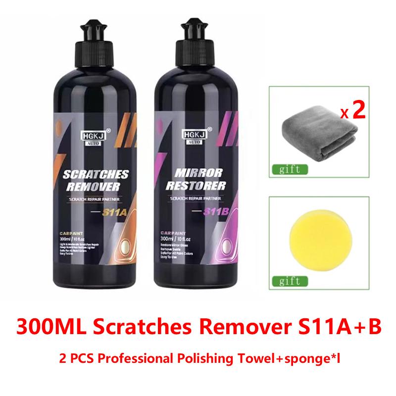 HGKJ S11 Car Scratch Removal Liquid Wax Polishing Paste Paint Care Auto Detailing Cars Body Compound Anti-scratch Cleaning Kit