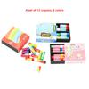 1Set 1:12 Dollhouse Miniature Crayon Color Pencil Box Model Kid Pretend Play Toy