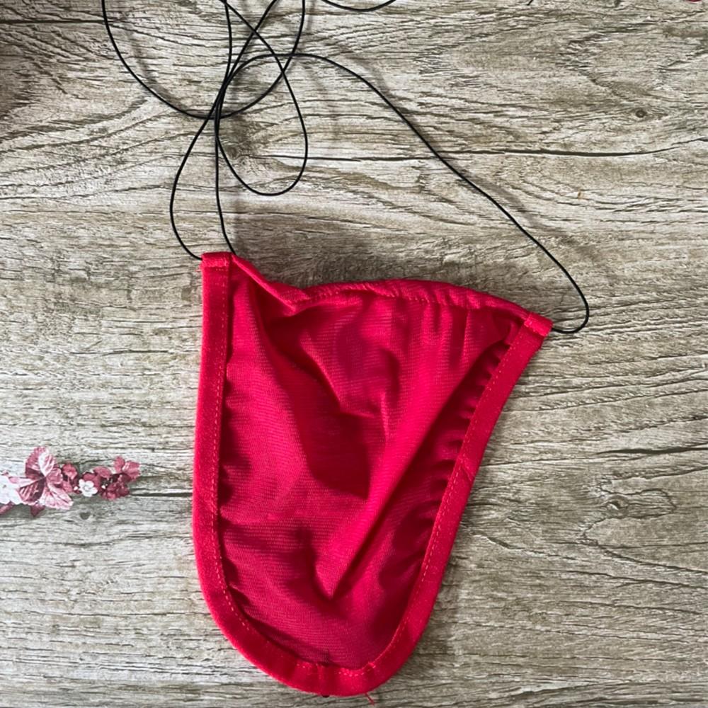 Men Underwear Thongs Lace Up Mens Nylon+Mesh Sheer