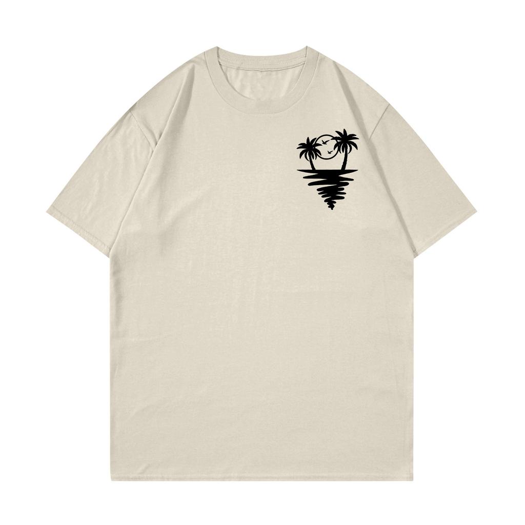 Unisex T-Shirt Lässiges Lockeres Oberteil Bequemes Rundhals-T-Shirt