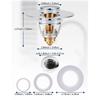 Sink Drain Stopper Bathroom Basin Universal Push Button Pop Up Plug Anti Clog Hair Catcher