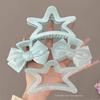 Ocean Mint Starfish Bow Hair Claw Clip - Women's Summer Large Shark Clip Hair Accessory