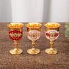 Gold Vintage Wine Glasses European-style Drinkware White Wine Cup Tableware Accessories Metal Beverage Goblet Home Party