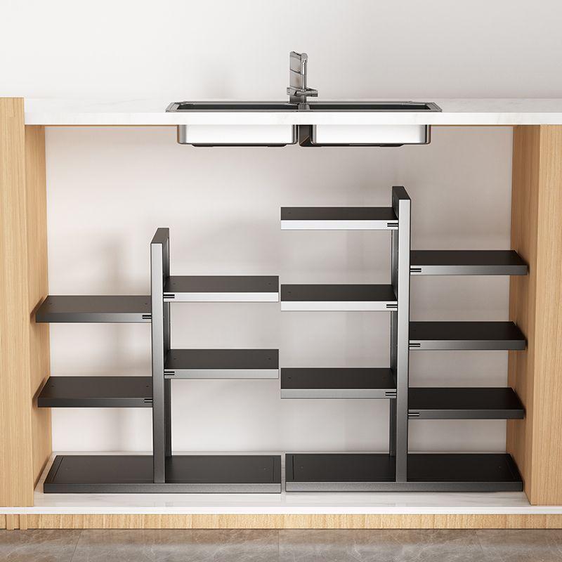 Kitchen stainless steel storage rack, sink, multi-layer household rack, kitchen supplies Pot rack is specially designed for storing pots and utensils