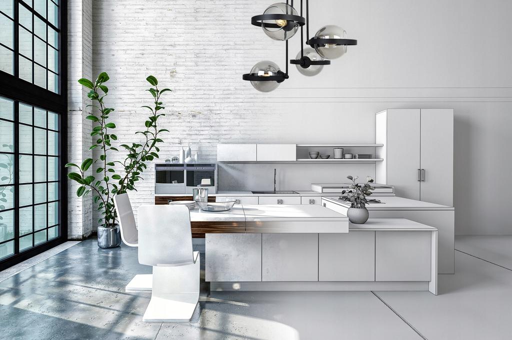 MODERNE GLAS-HÄNGELAMPE GRAPHIT-RING