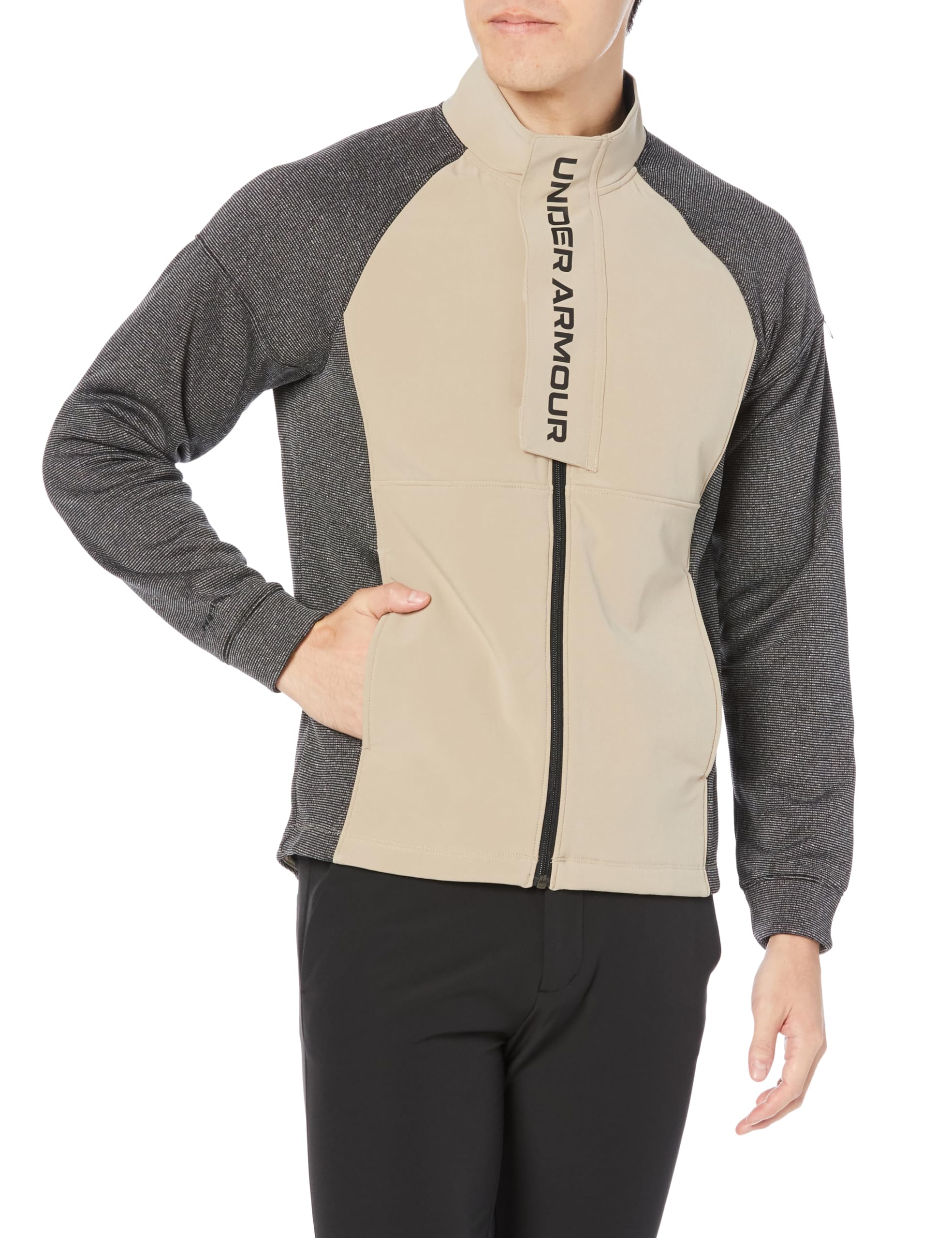 

UA Флисовая куртка HYB Черный Городской хаки Черный MD [Under Armour]