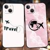 Luxury TPU Soft Phone Case For iPhone 17 Air 16E 16 11 15 14 Pro MAX 12 13 7 8 Plus X XR XS SE 2022 Cover Airplane Pattern