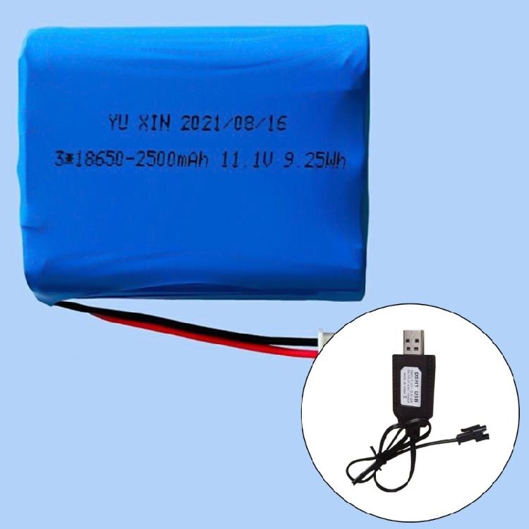 Pair Of 4.8V USB Charging Cable for SM2.0 2P Plug with Protective Circuit Board for NiMH and NiCd Battery Powereds Toys