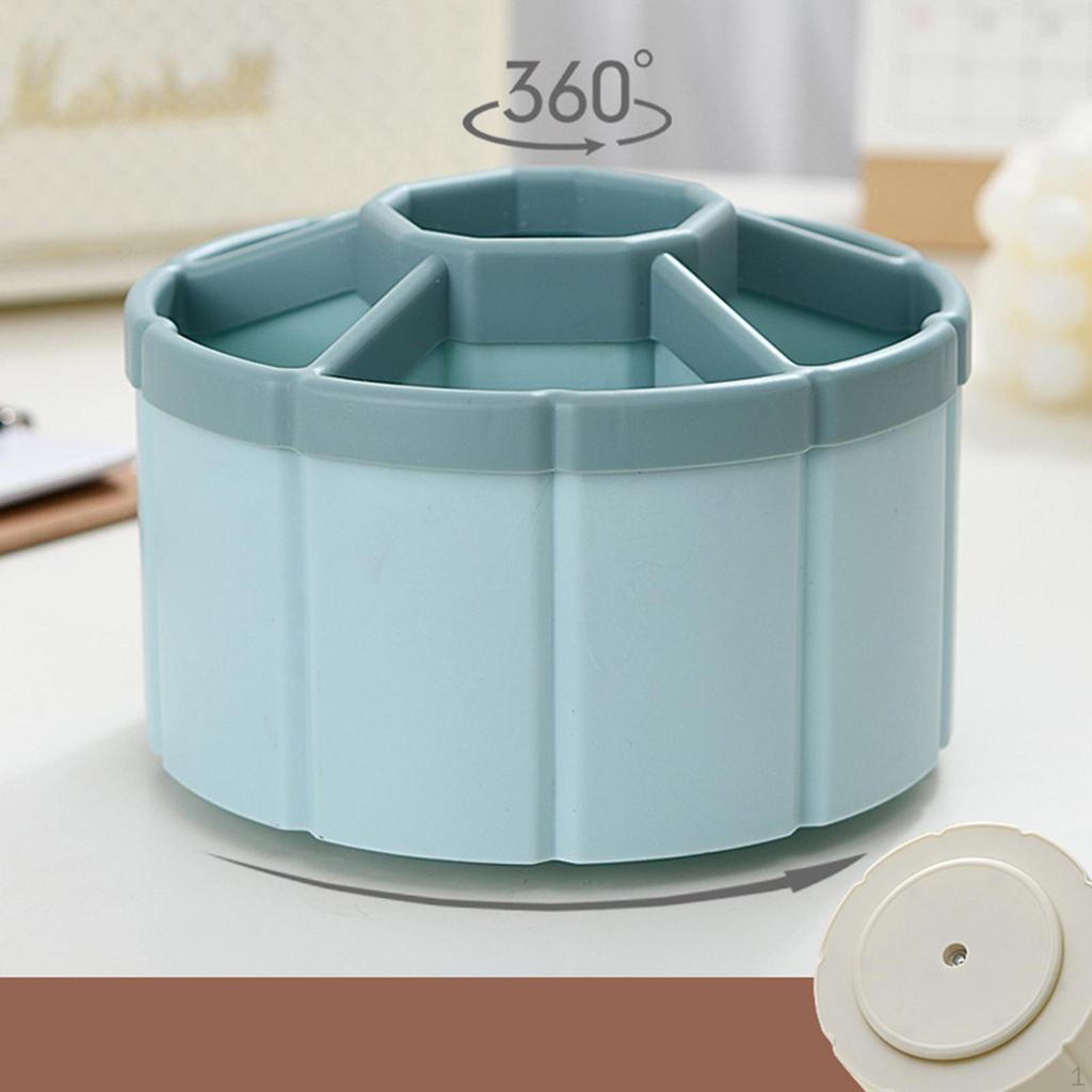 Degree Rotatable Pencil Cup Desk Pen Holder Boys Girls Large Capacity Desktop Stationery