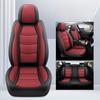 Color-Blocking Car Seat Covers - Full Coverage 5-Seater Set, Perforated PU Leather, Perfect Fit, Universal Fit for Most Cars