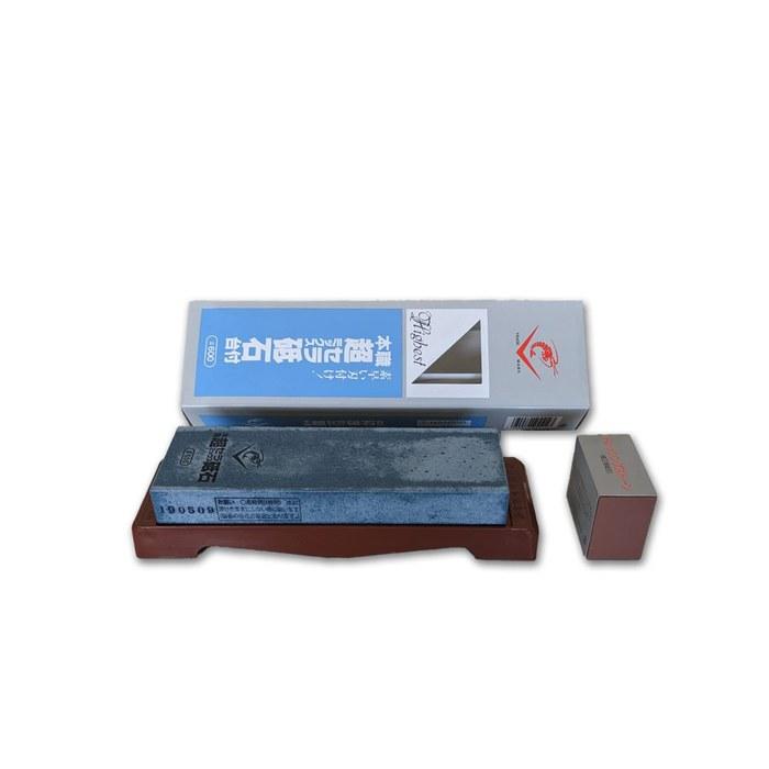 Naniwa Kenma Ebi Honshoku Super Ceramic Whetstone with Stand #600 SS-600 Black