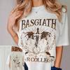 2026 Basgiath War College Tee Fourth Wing Dragon Rider Graphic Cotton Tshirt Highend Luxury Unisex Style Both Of Unisex And Unisex