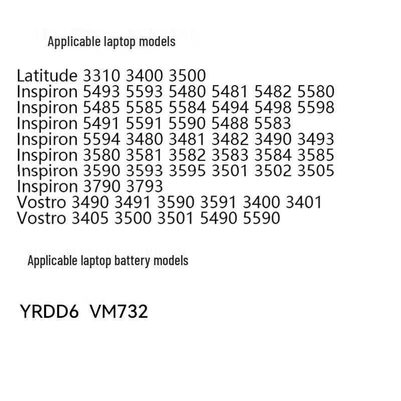 llano Laptop Battery for Dell Inspiron 5493 5593