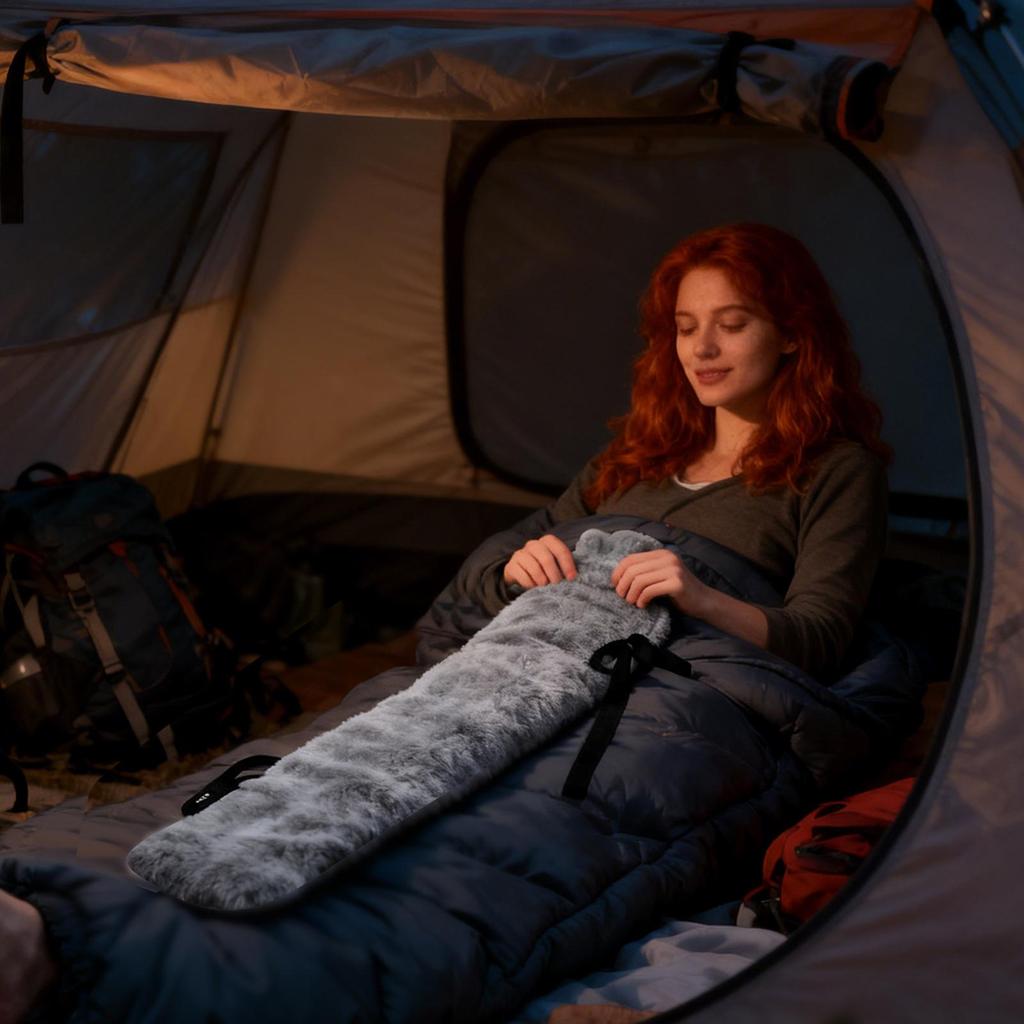 Varmvattenflaska med överdrag stor kapacitet 2L Varmvattenpåse för Axel Midja Fot Hand Ben Kropp Camping Säng