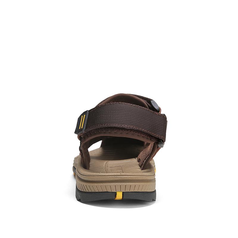 Men's Outdoor Top Layer Leather Large Size Beach Sandals Summer Casual Men's Vacation Beach Shoes Fashion Outdoor Non-Slip Beach Sandals
