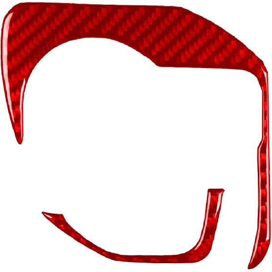 4pcs Carbon Fiber Car Window Lift Switch Cover Stickers Compatible with Dodge RAM 1500/2500/3500 2019-2023 Crew Cab, Door Glass Control Panel Trim