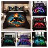 Colorful Gamepad Digital Printing Three-Piece Quilt Cover