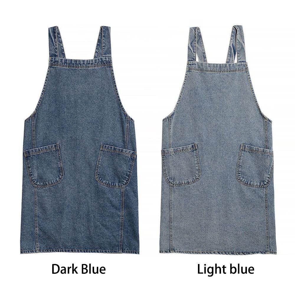 Canvas Gardening Baking Apron Antifouling Kitchen Aprons Japanese Denim Apron  Chef and Servers