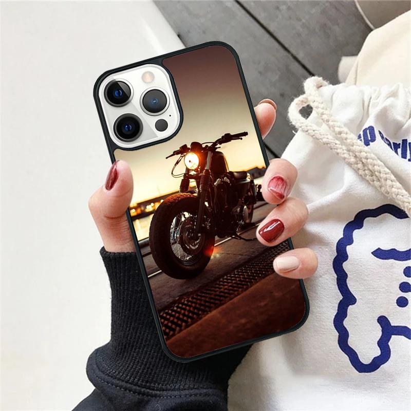 Retro Moto Cross Motorcycle Phone Case Cover For iPhone 17 Air 12 Plus Max for iPhone 17 Air 15 16 11 13 14 Pro Max