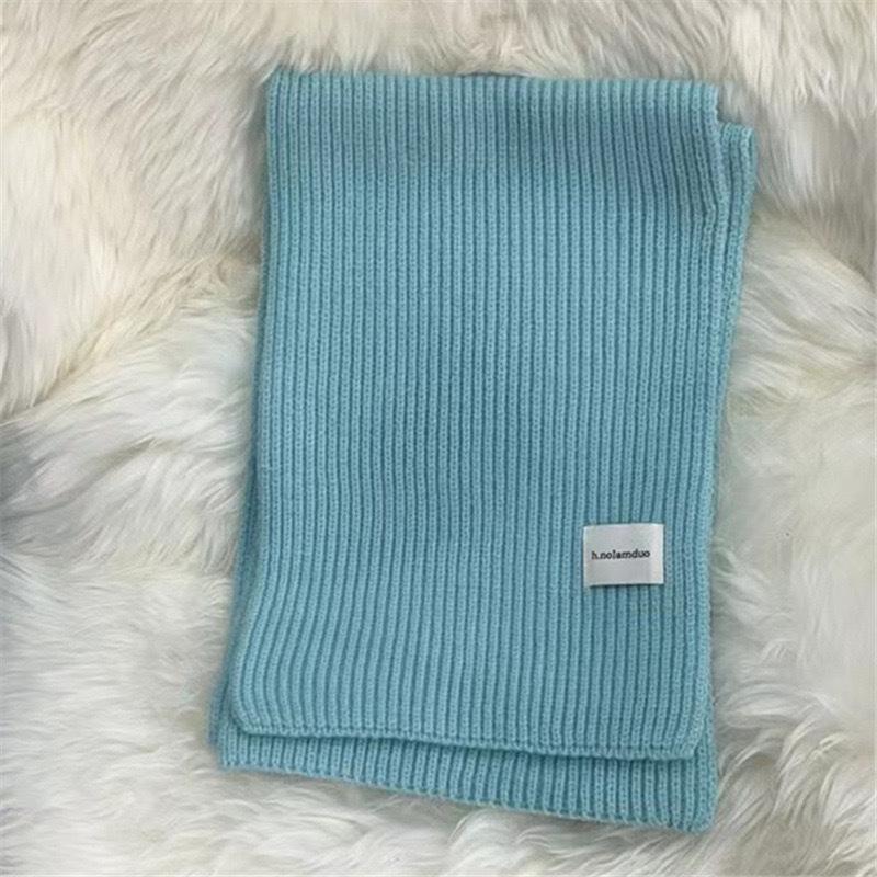 

New Arctic Velvet Knitted Scarf for Women in Winter Korean Versatile Warm Couple Thickened Scarf Absolutely Perfect