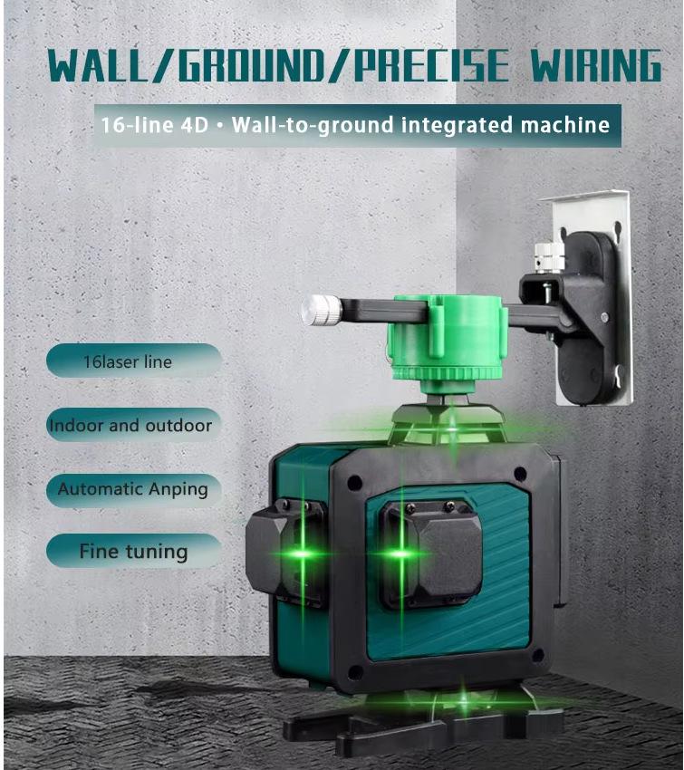 High Precision 16-Line Laser Level for Outdoor Use with Strong Light and Fine Line Projection
