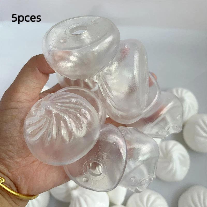 1/5/10Pcs Dumpling Shape DIY Stress Ball Kit Pressure Ball Skin For Kids Teens Adults Students Travelers Travel Home Decoration