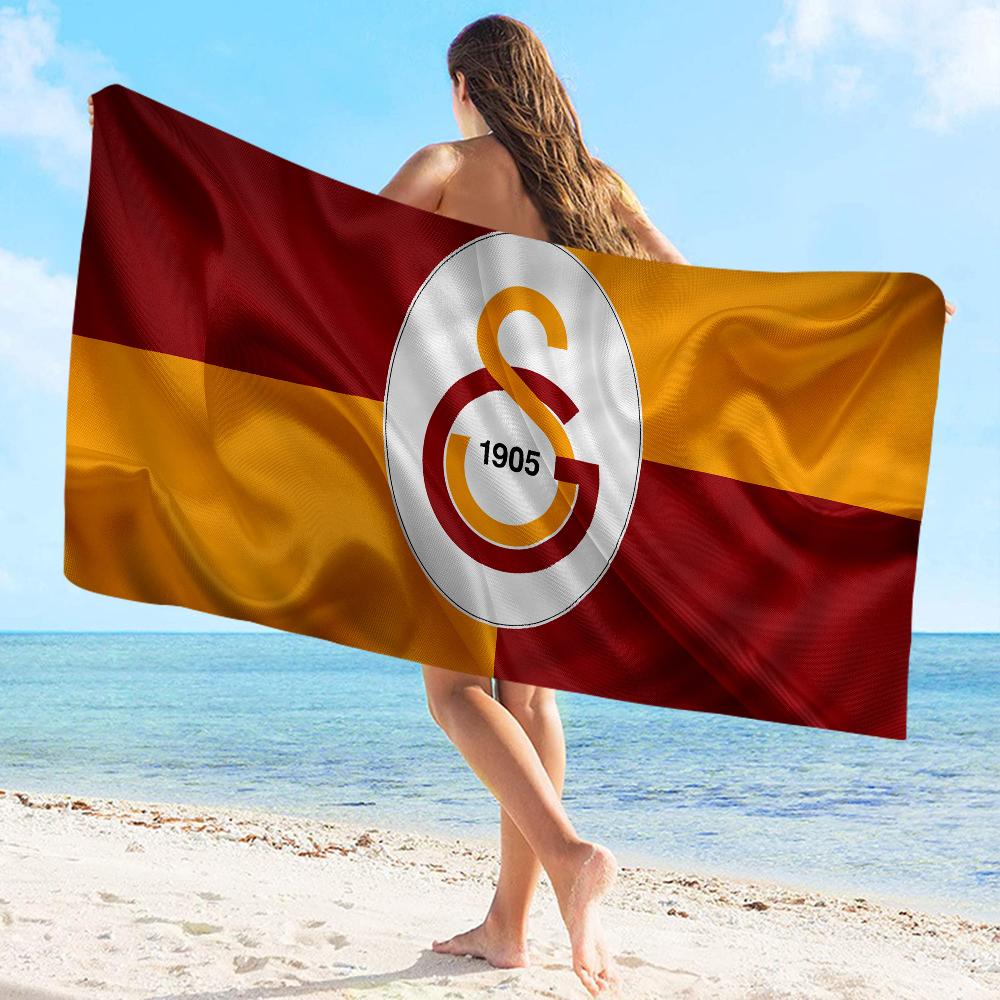 1905-G-Galatasaray Logo Towel Microfiber Beach Towel Absorbent Quick Dry Soft Yoga Swimming Resort Mountain Climbing Towel