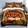 "Fresh Juice Mugs Graphic." Bedding Sets Duvet Cover Sets Duvet Covers Pillowcases(1 * Duvet Cover 2 * Pillowcases Without Duvet Insert)