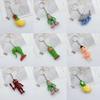 Creative Italian Brainrot Animals Keychain Funny Tung Tung Tung Sahur Cat Meme Keyrings Friends Pendant Gifts