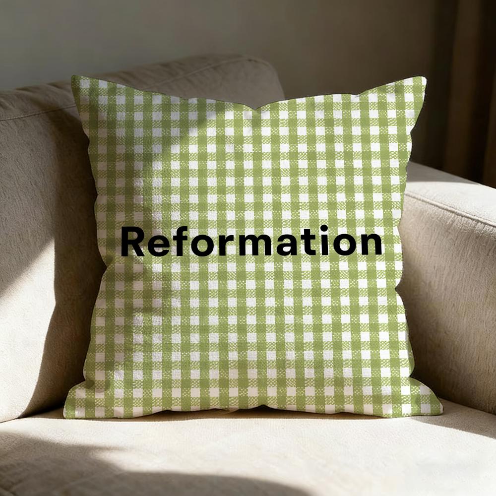 R-Reformation MAKE UP BRAND Pillow Case Linen Pillow Covers Cover For Couch Living Room Bench Patio Floor Linen Home Decor