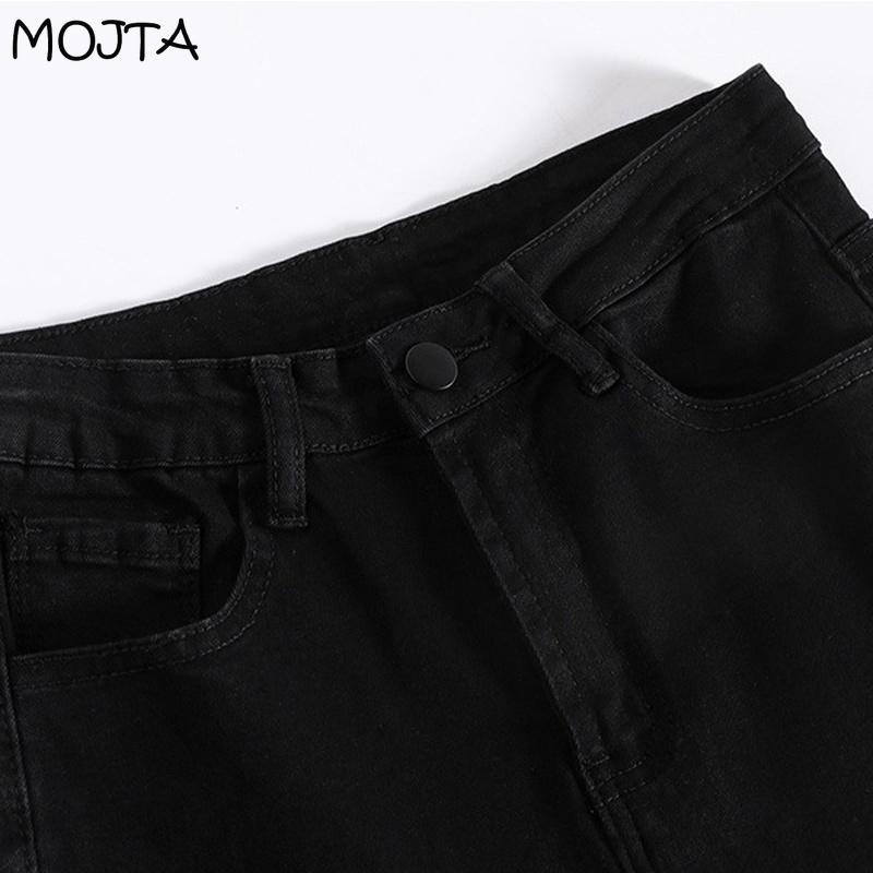 Fashion Spring Autumn All-match Blue Women Flared Jeans High Waist Denim Pants Stretch Slim Fit Trousers