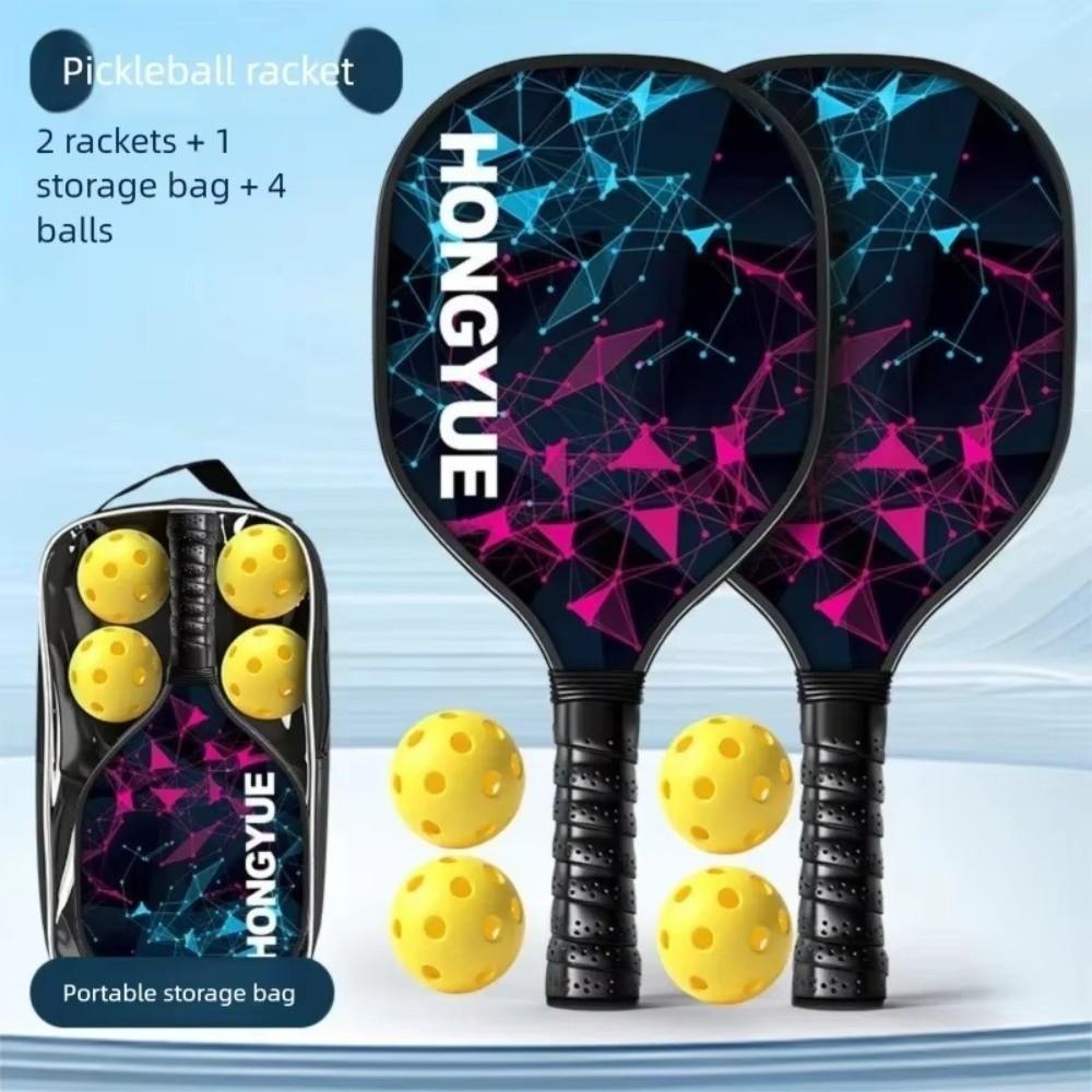 Breathable Pickleball Racket Set Non Slip Pickleball Racquets Set Pickleball Paddle Set  Outdoor
