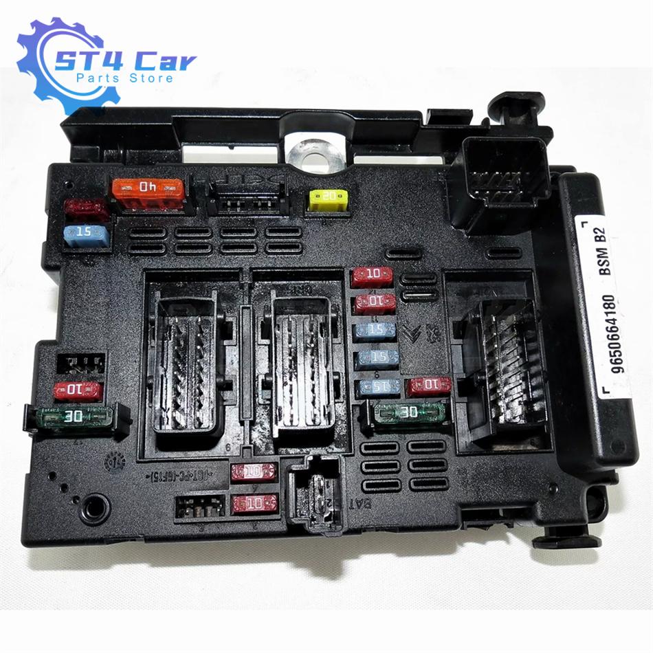 Black 9650664180 BSM B2 Fuse Box Assembly For Peugeot 307 406 807 206 Citroen C3 C5 C8 Xsara 1999-2012 9657608880 6500Y1 New 9650664180