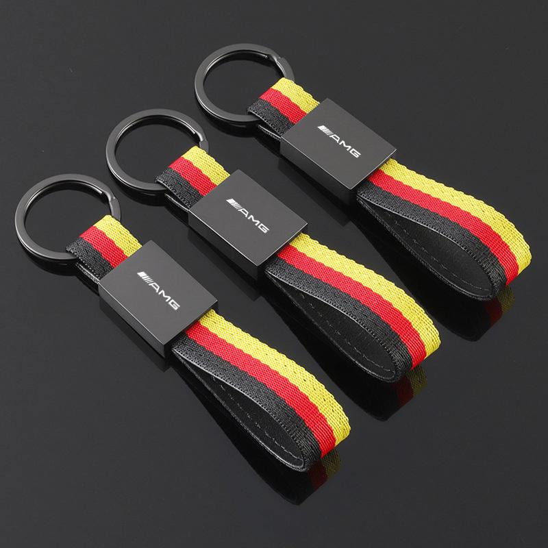 Portachiavi Corda di Nylon Portachiavi Portachiavi Per Mercedes Benz AMG GLC W203 W206 W205 W211 W212 W201 W210 W168 W220 Accessori Auto NI8