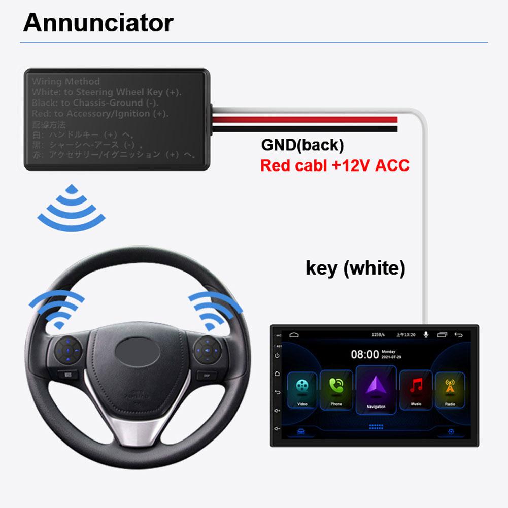 10 Keys Wireless Car Steering Wheel Control Button For Car Radio DVD GPS Multimedia Navigation Head Unit Remote Control Button