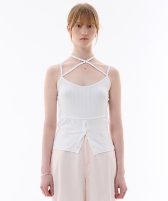 Alikim Evan Sleeveless Top / White