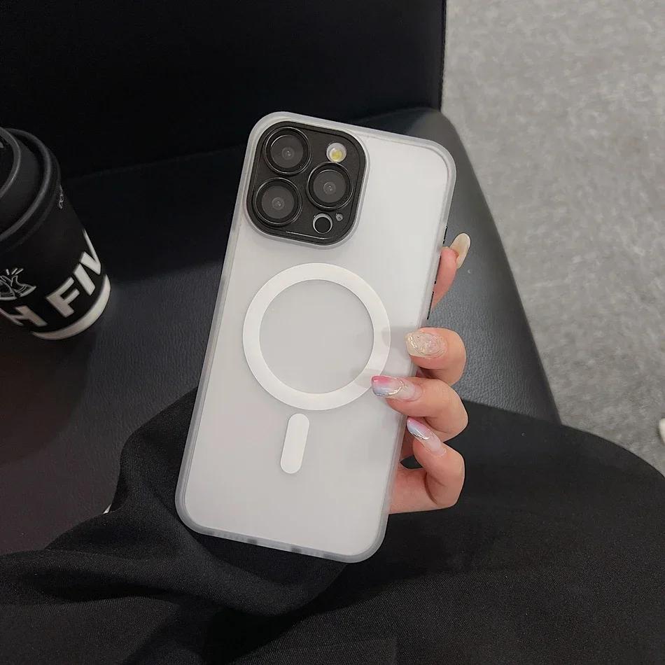 Desert Gold 16 Case for iPhone 16 13 15 14 Plus 11 12 Pro Max 15Pro 16Pro Max Magnetic Translucent Matte Camera Protector Cover