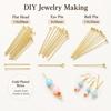 100PCS Gold Plated Beading Jewelry Pins Brass Jewelry Ball Pins Jewelry Making Pins  For DIY Beading