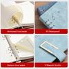 A5/B5 Detachable Metal Clip Loose Leaf Retro Notebook 100 Sheets/Book PU Hardcover Writing Diary Office Conference Study CS-021