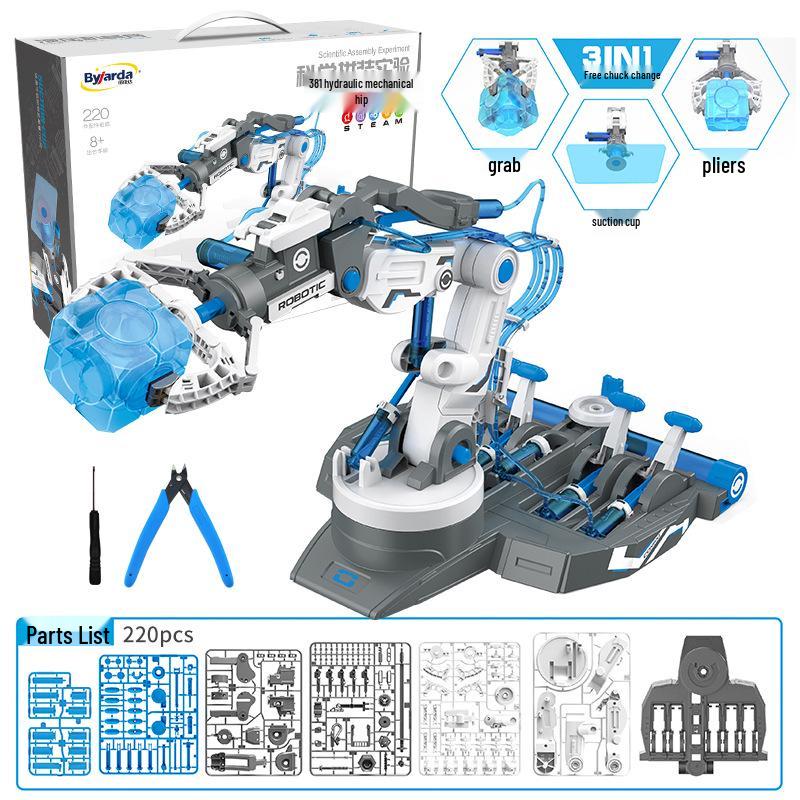 STEM Hydraulic Mechanical Arm Toy for Kids - Educational Science Experiment Kit