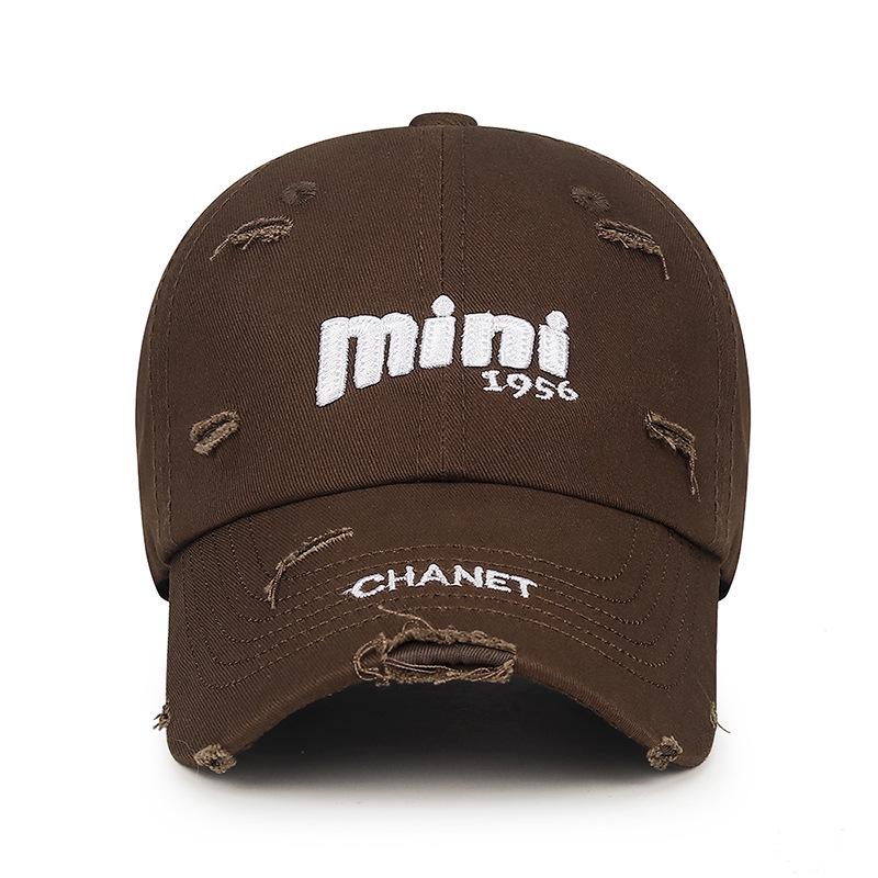 Retro Distressed Ripped Baseball Cap – Unisex Washed Sun Hat for Casual Outings