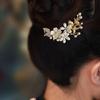 French fashion retro hair accessories elegant pearl flower hairpin women's daily U-shaped hairpin women's alloy hairpin