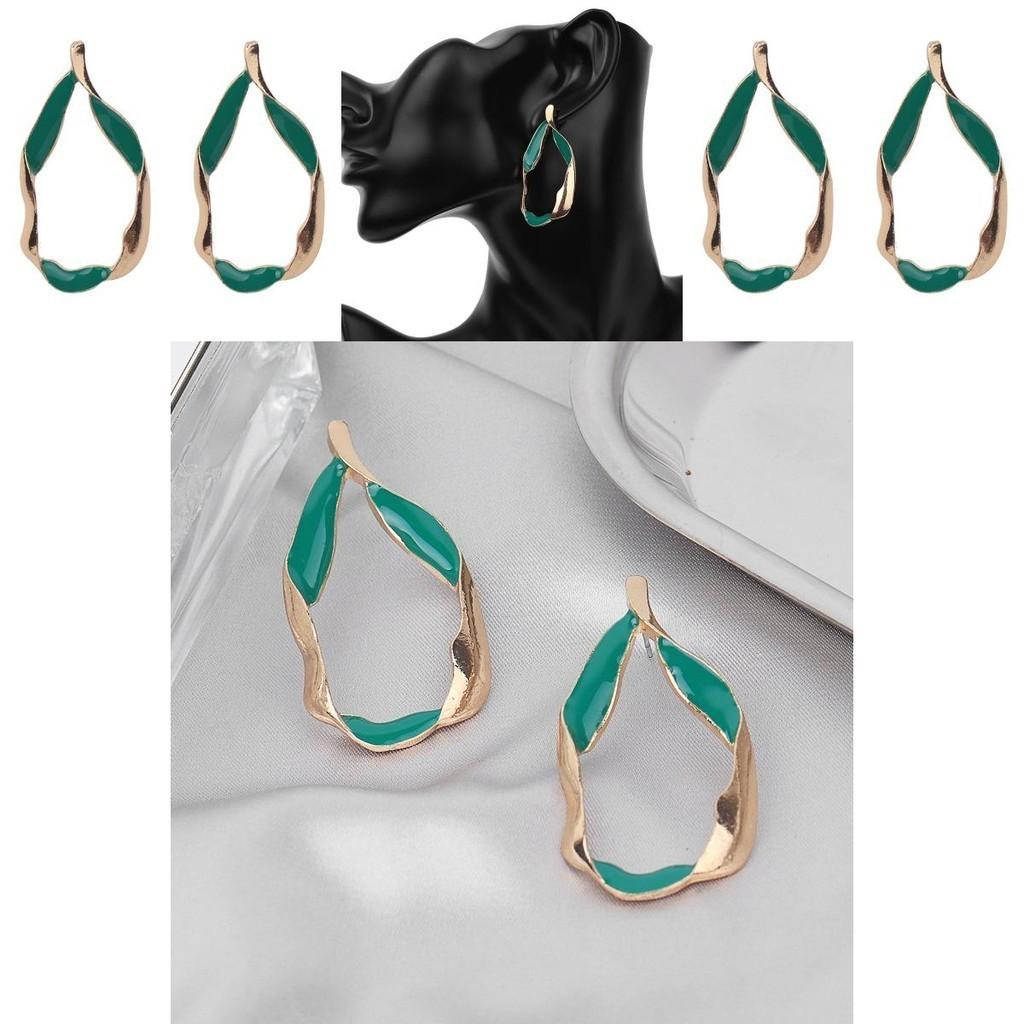 Water Creative Drop Earrings For Women Alloy Minimalist Jewelry Ideal For Gifts Events And