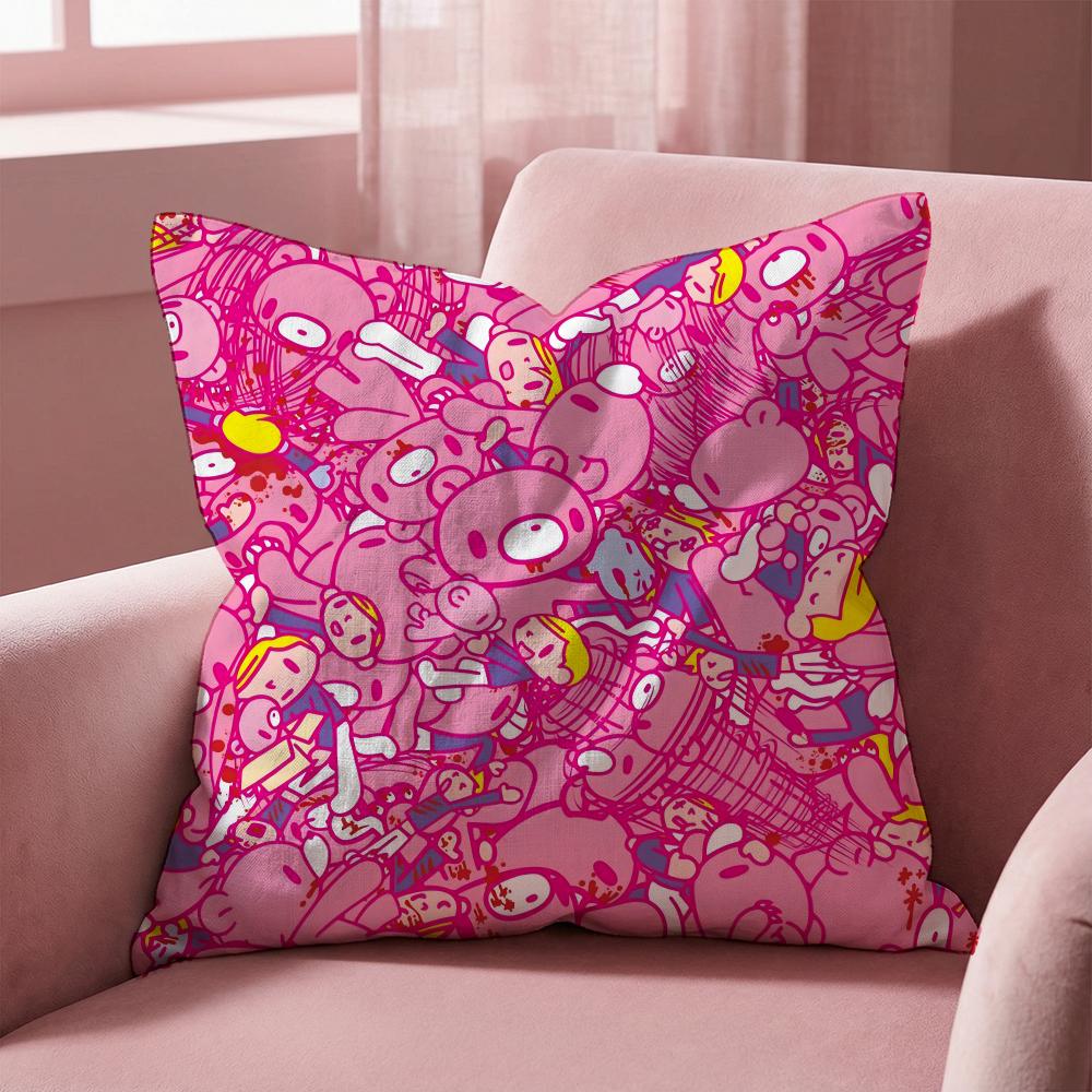 G-Gloomy Bear CARTOON Cushion Cover Multi-Scene Pillow Cover for Home & Car - Reversible, Soft & Durable for Daily Use
